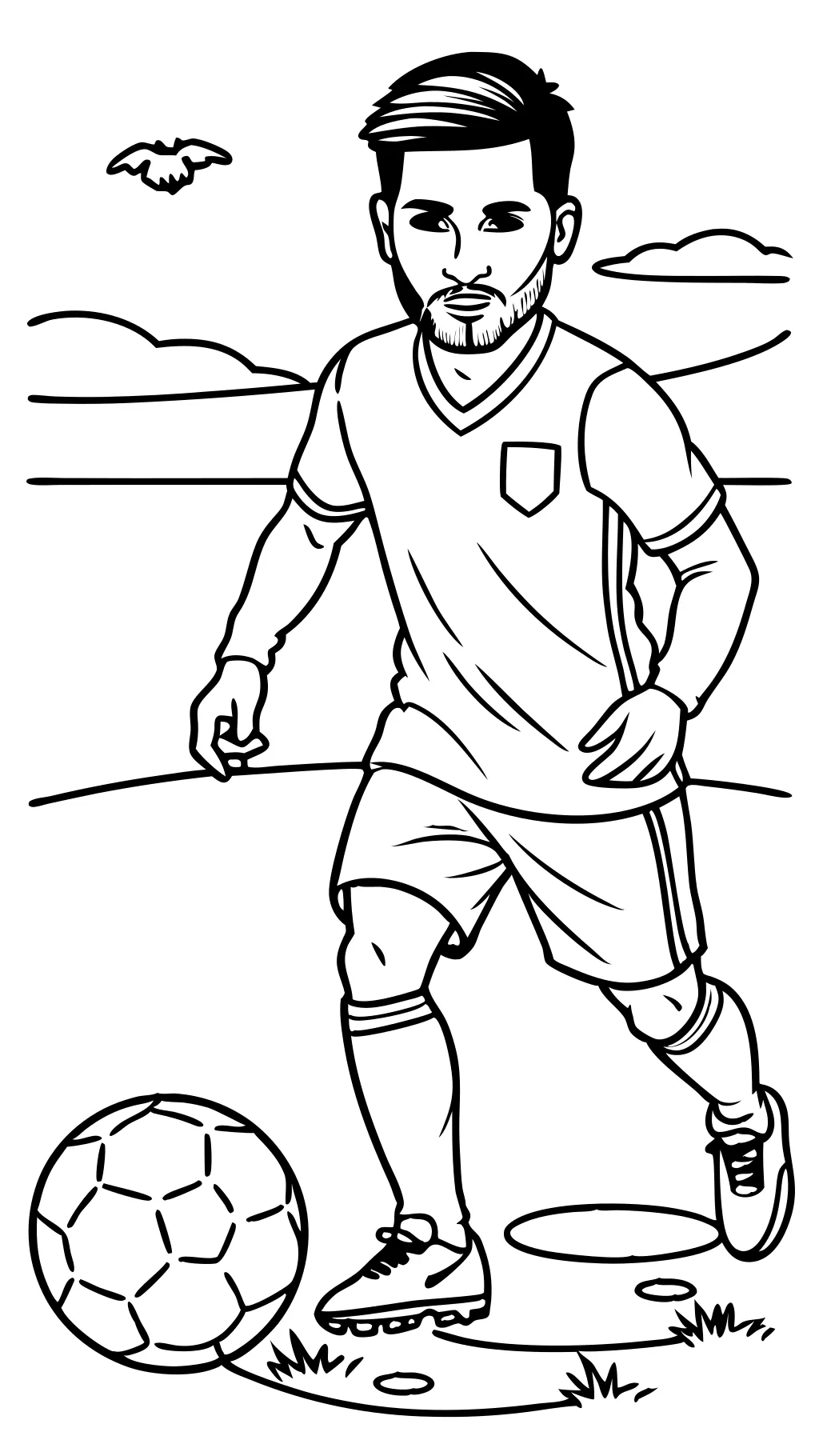 coloriage de Messi